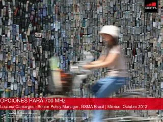 OPCIONES PARA 700 MHz