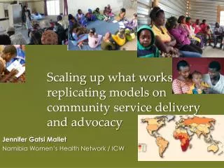 Scaling up what works: replicating models on community service delivery and advocacy