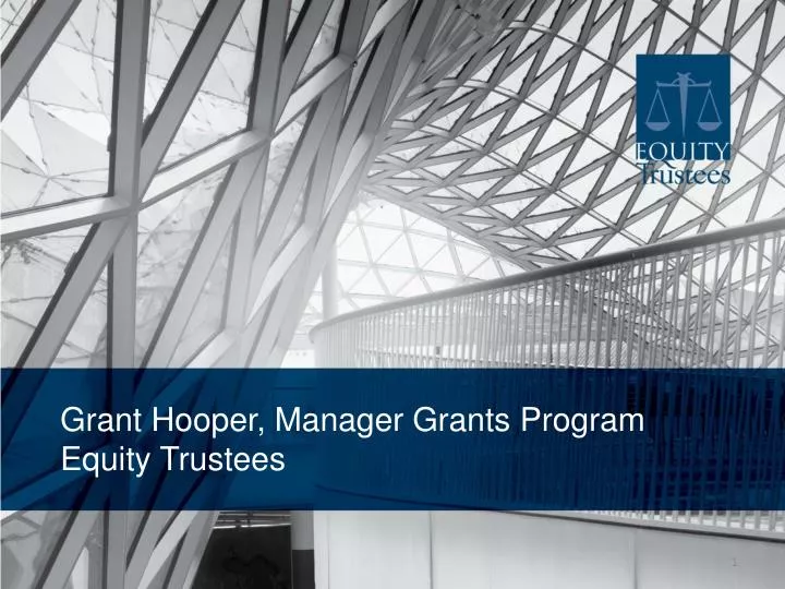 grant hooper manager grants program equity trustees
