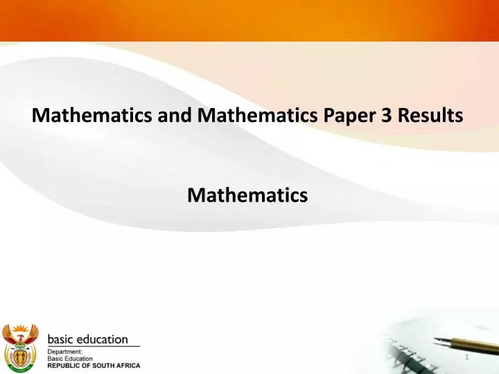 mathematics and mathematics paper 3 results mathematics
