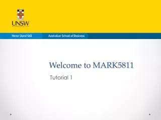 Welcome to MARK5811