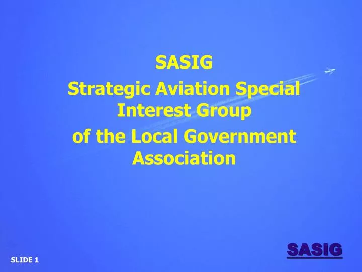 sasig strategic aviation special interest group of the local government association