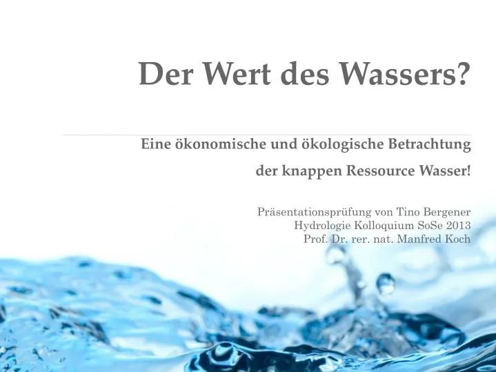 pr sentationspr fung von tino bergener hydrologie kolloquium sose 2013 prof dr rer nat manfred koch