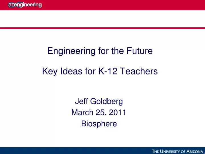 engineering for the future key ideas for k 12 teachers