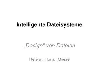 intelligente dateisysteme