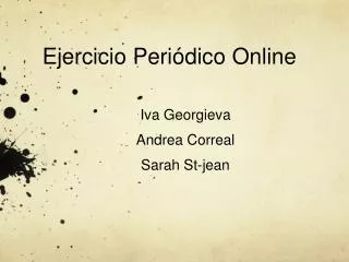 ejercicio peri dico online