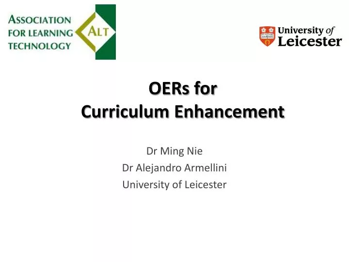 oers for curriculum enhancement
