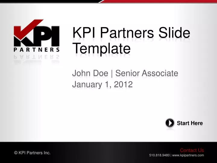 kpi partners slide template