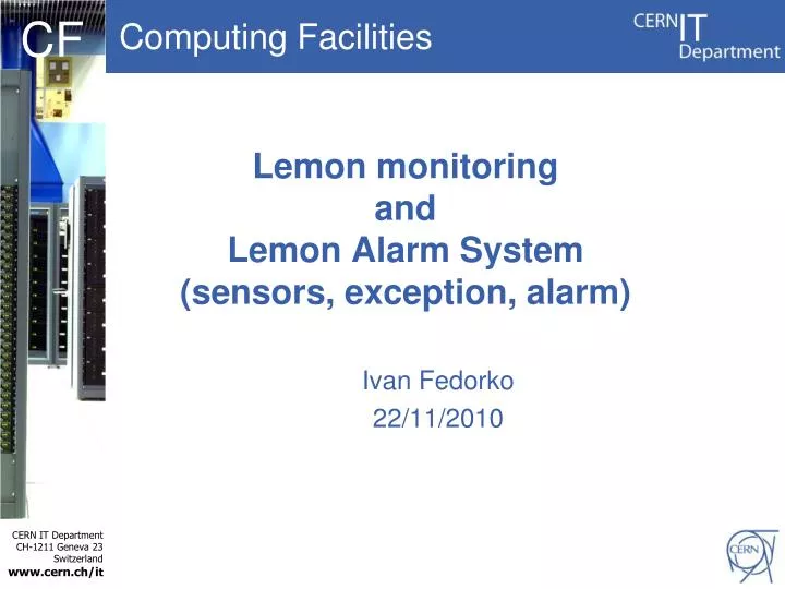 lemon monitoring and lemon alarm system sensors exception alarm