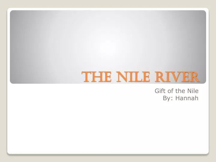 the nile river