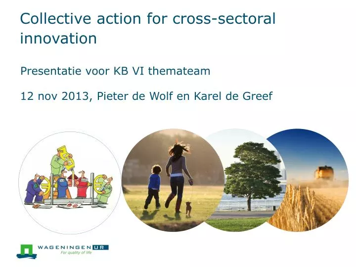 collective action for cross sectoral innovation