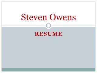 Steven Owens