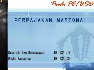 perpajakan nasional