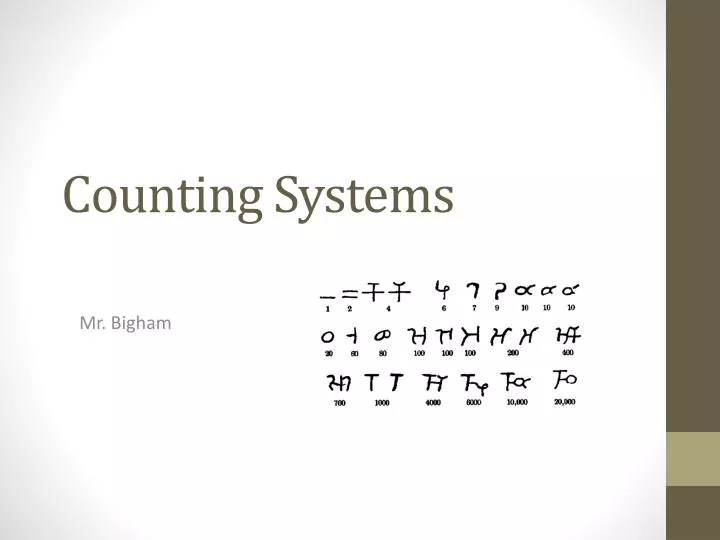 counting systems