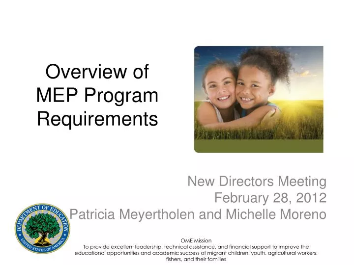 overview of mep program requirements