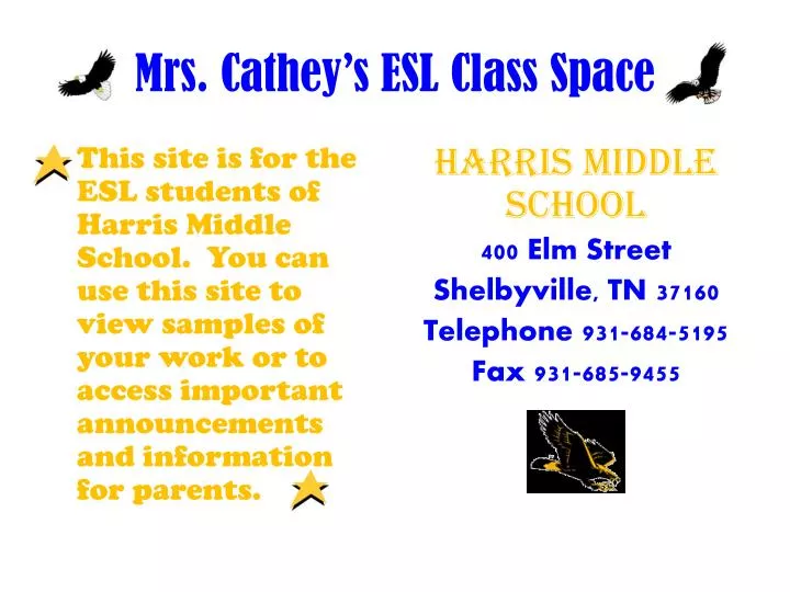 mrs cathey s esl class space