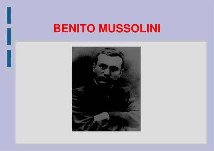 benito mussolini