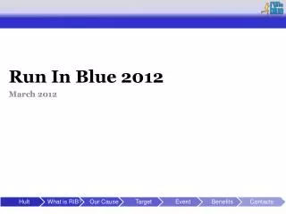 Run In Blue 2012 March 2012