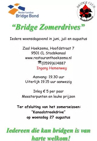 bridge zomerdrives