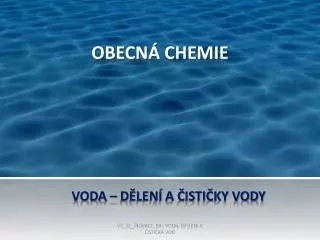 obecn chemie