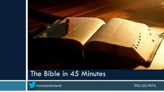 The Bible in 45 Minutes