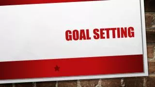 goal setting