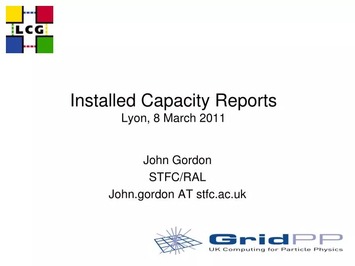 installed capacity reports lyon 8 march 2011