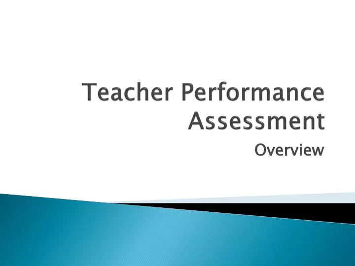 teacher performance assessment