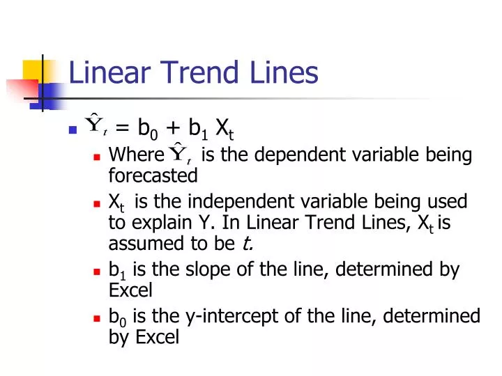 linear trend lines