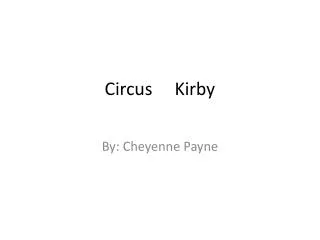Circus Kirby