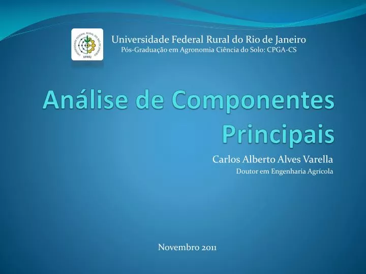 an lise de componentes principais