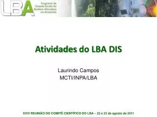 Atividades do LBA DIS