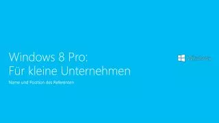 windows 8 pro f r kleine unternehmen