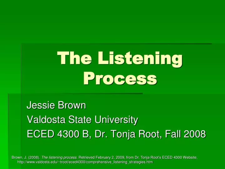 the listening process