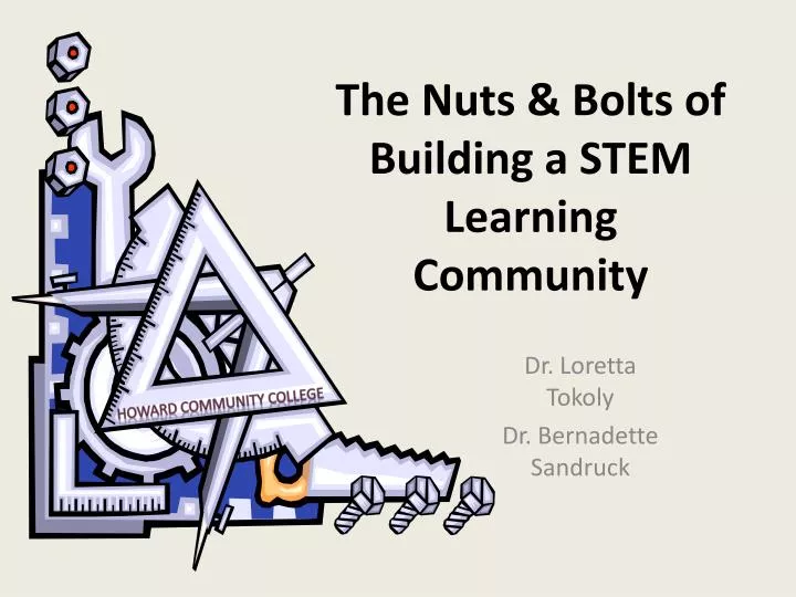 the nuts bolts of building a stem learning community
