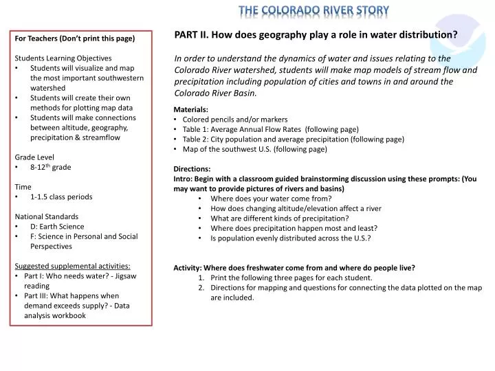 the colorado river story