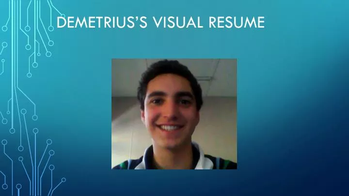 demetrius s visual resume