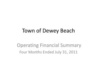 Town of Dewey Beach