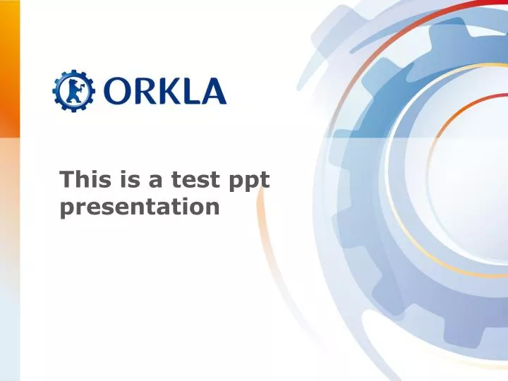 this is a test ppt presentation