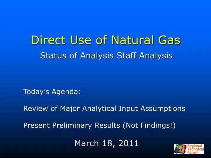 direct use of natural gas
