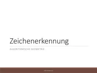 zeichenerkennung