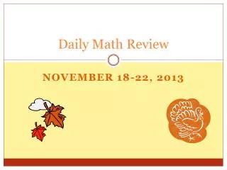 daily math review