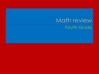 math review