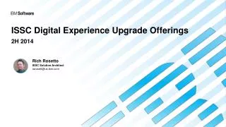 issc digital experience upgrade offerings