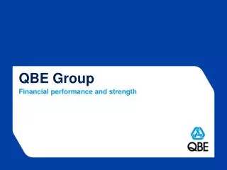 QBE Group Financial performance and strength