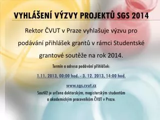vyhl en v zvy projekt sgs 2014