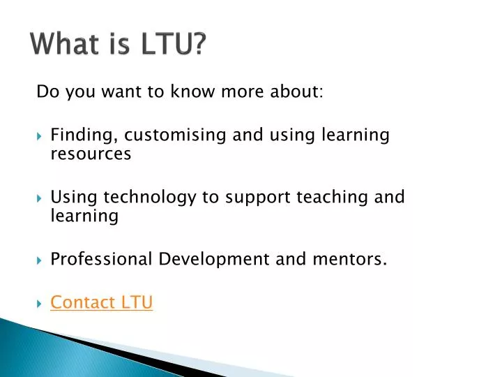 what is ltu