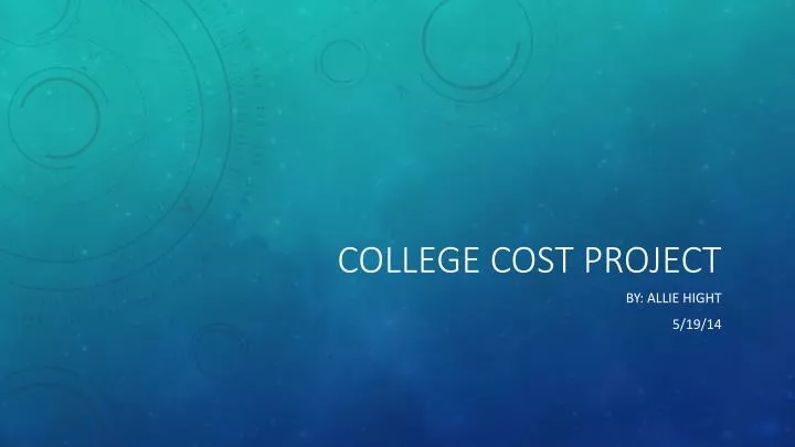 college cost project