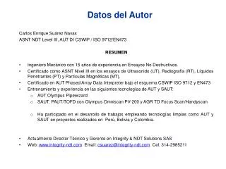 datos del autor