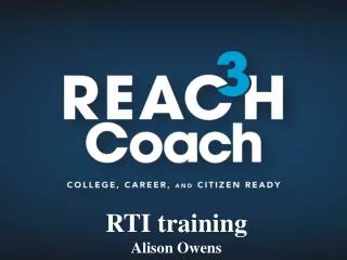 RTI training Alison Owens